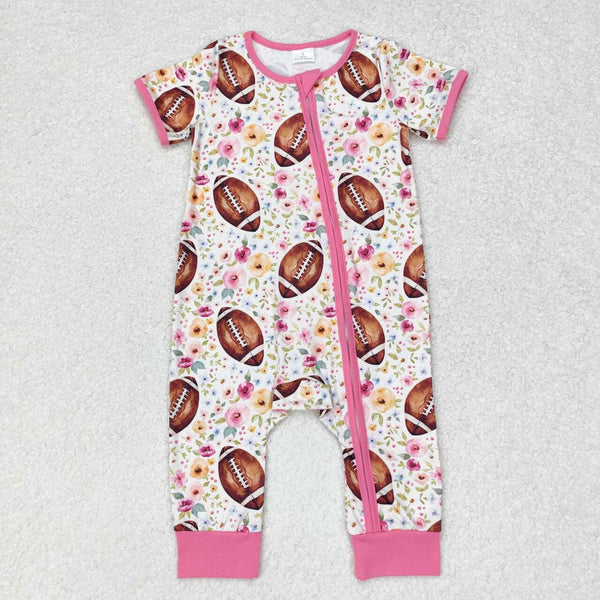 SR1872 RTS baby girl clothes rugby toddler girl summer romper