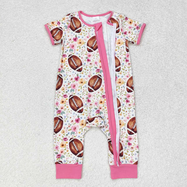 SR1872 RTS baby girl clothes rugby toddler girl summer romper