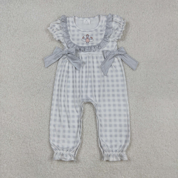 SR1970 RTS baby girl clothes  turkey girl thanksgiving romper
