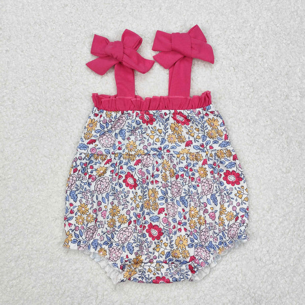 SR2277 RTS baby girl clothes floral girl summer bubble