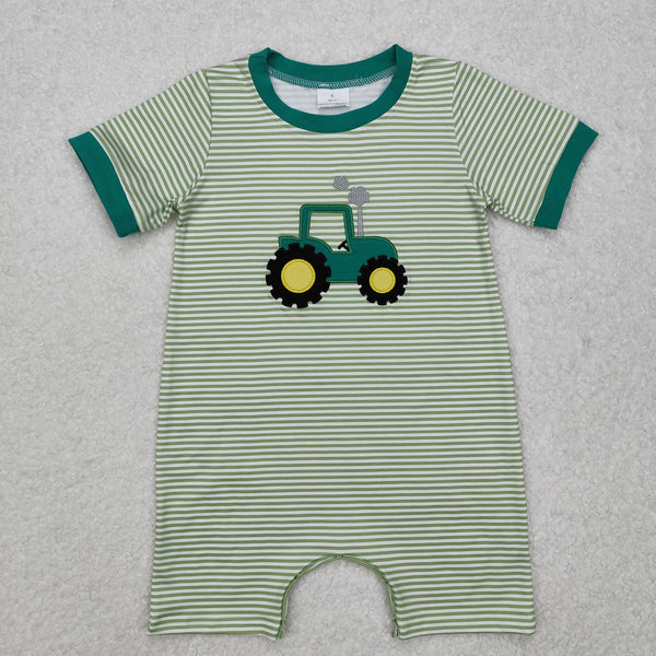 RTS Kids Summer Farm Matching Clothes Tractor Embroidery Summer Clothing