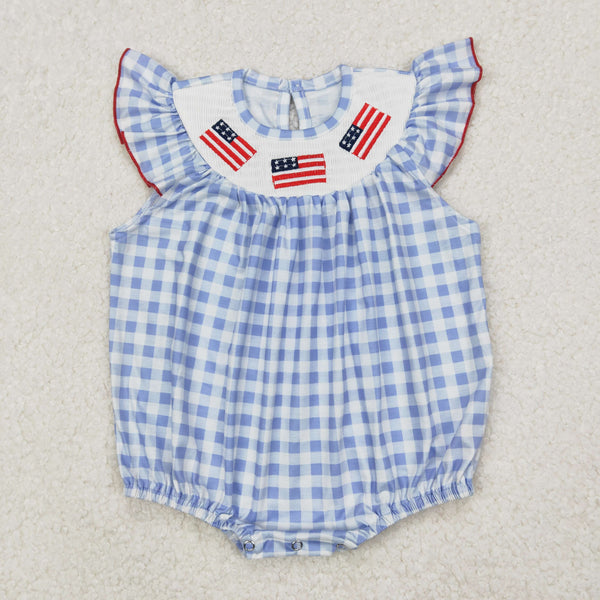 RTS kids matching clothing glag smock clothing 4th of July clothing