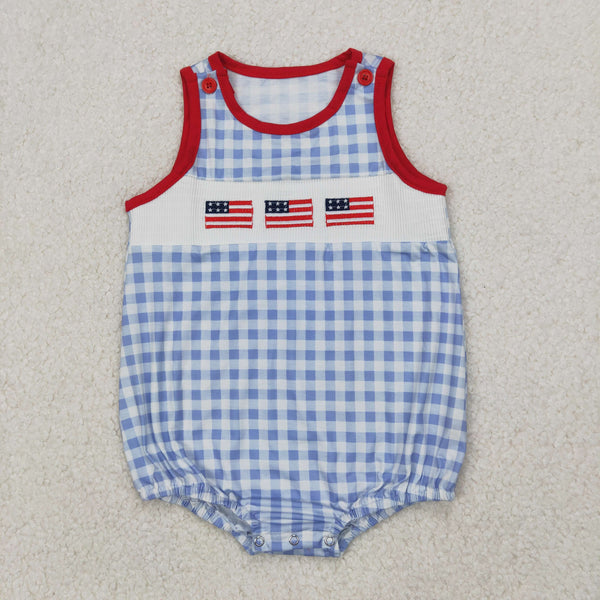 RTS kids matching clothing glag smock clothing 4th of July clothing