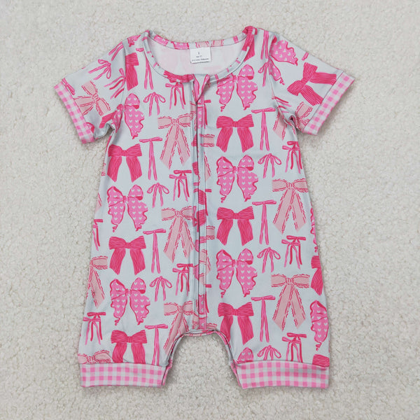 RTS girl clothes pink bow girl matching clothes