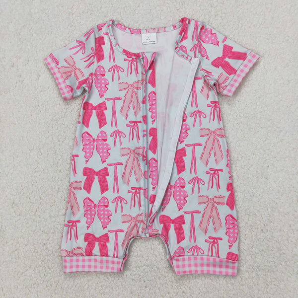 RTS girl clothes pink bow girl matching clothes