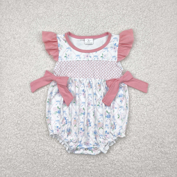 RTS baby girl clothes floral girl summer bubble