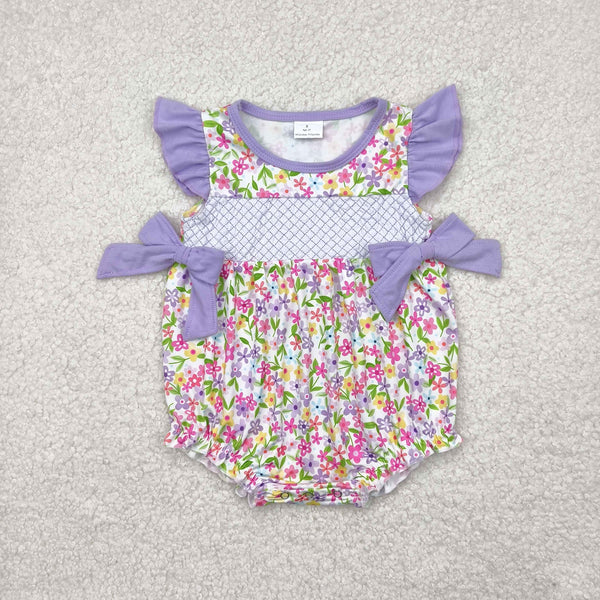 RTS baby girl clothes floral girl summer bubble