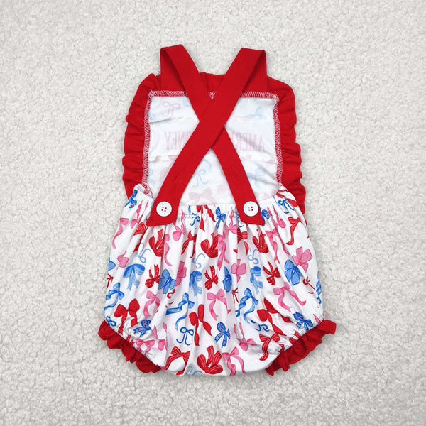 RTS girl summer matching clothes american girl flag 4th of July girl summer clothes