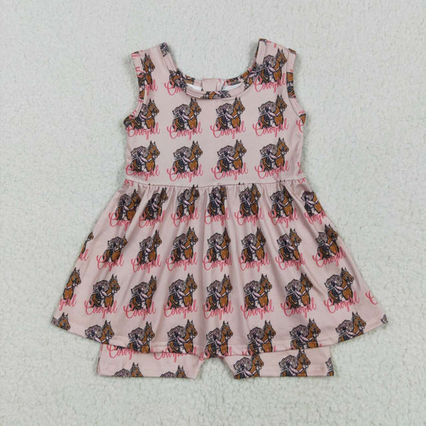 SR3072 3-6M to 5-6T RTS girl clothes cowgirl summer  jumpsuit western clothes