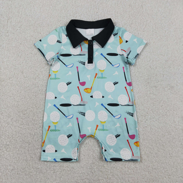 SR3086 RTS baby boy clothes golf toddler boy  summer romper