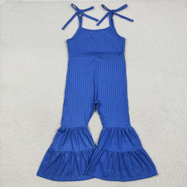 SR3158 RTS baby girl clothes blue girl summer  jumpsuit
