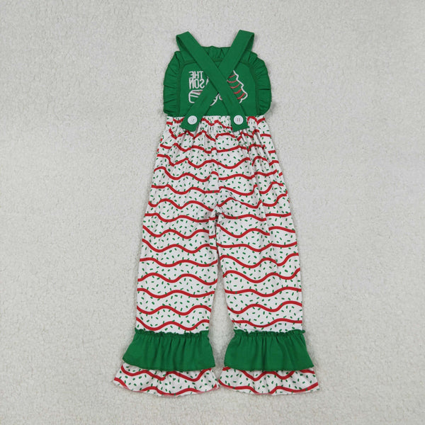 SR3178 RTS girl clothes tis the season girl christmas embroidery jumpsuit