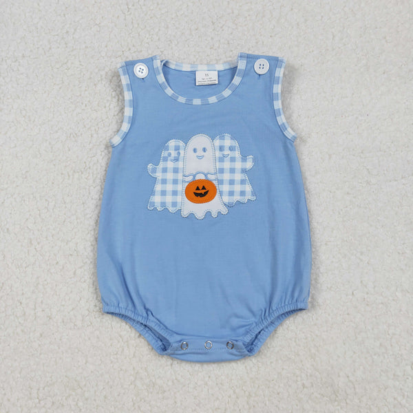 RTS kids matching clothing embroidered ghost print clothing kids halloween clothing-2025.9.19