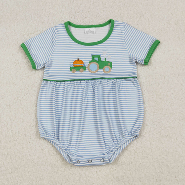 RTS kids matching clothing embroidered pumpkin print clothing boy halloween clothing-2025.9.22