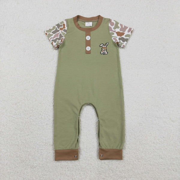 RTS toddler clothes matching embroidery bunny print clothing   kids easter clothes-2025.12.3