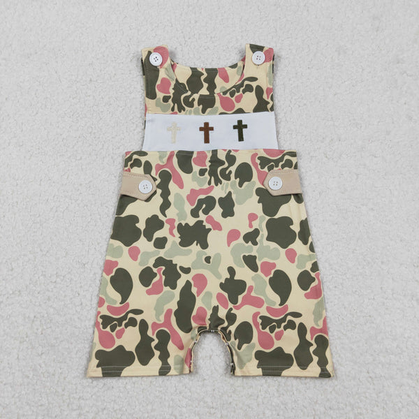 RTS kids matching clothing embroidery cross print clothing boy easter clothing-2025.12.17