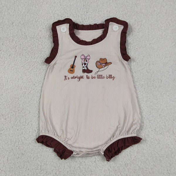 SR3336 RTS baby girl clothes cowgirl western clothes embroidery girl summer bubble