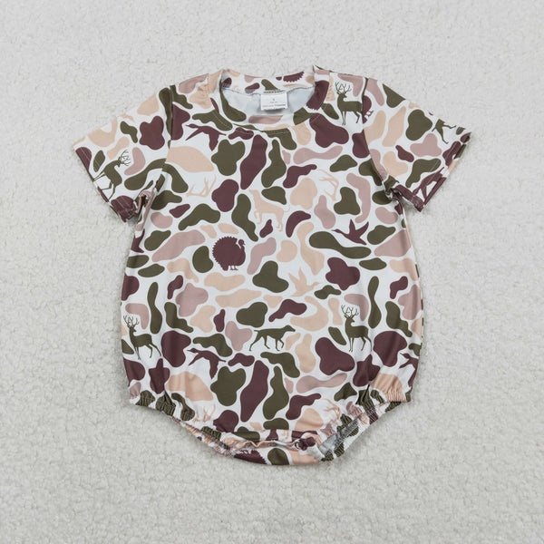 SR3451 RTS baby boy clothes camo boy  summer bubble