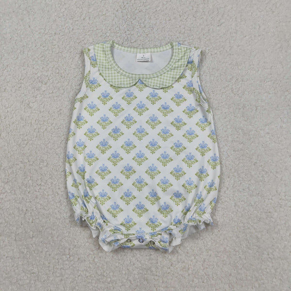 SR3513 RTS baby girl clothes floral girl summer bubble