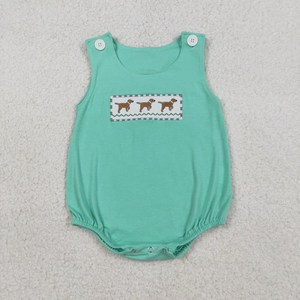 RTS Matching kids clothing embroidery hunting print clothing baby summer clothing-2026.3.19