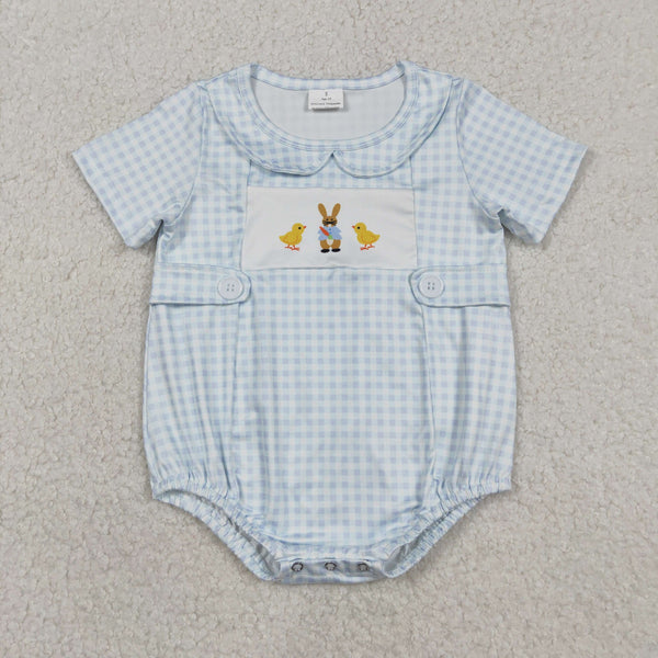 RTS  Matching kids clothing bunny print clothing baby easter summer bubble-2026.3.6