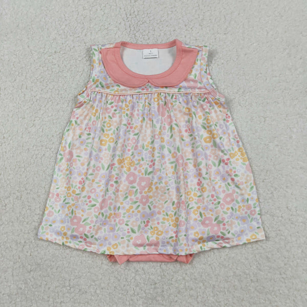 SR3628 RTS baby girl clothes floral girl summer bubble