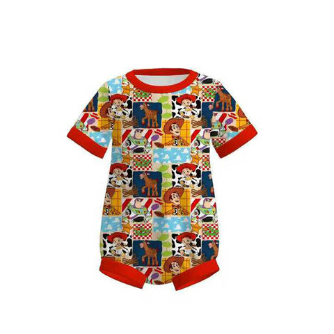 MOQ:5pcs SR3719 pre-order baby boy clothes cartoon print boy  summer bubble-2025.11.28