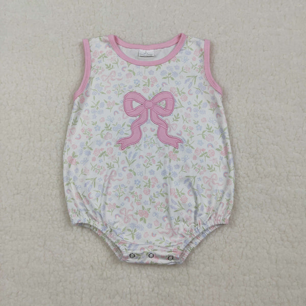 RTS SR3727 baby girl clothes bows embroidery girl summer bubble
