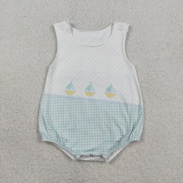 RTS kids matching clothing sailing boat print clothing baby summer bubble-2026.2.4