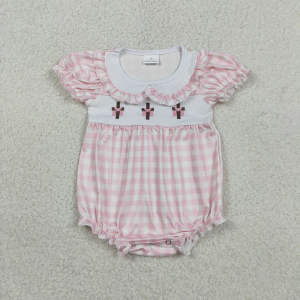 RTS Matching clothing embroidery cross print clothing baby easter summer clothing-2026.3.6