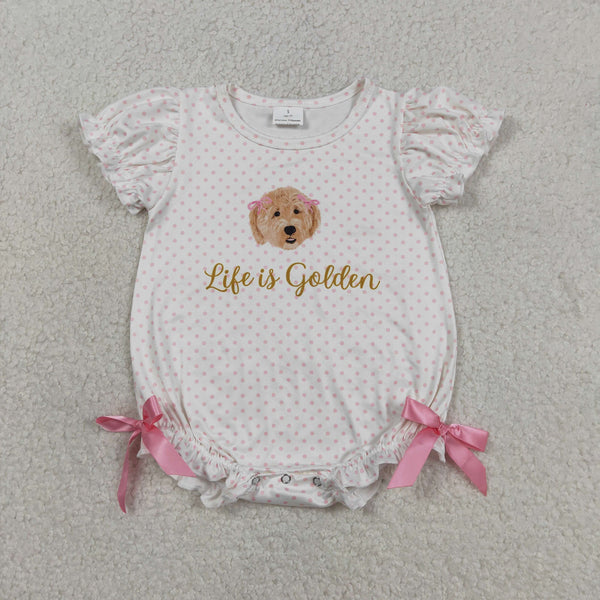 SR3779 RTS baby girl clothes pubby print toddler girl summer bubble