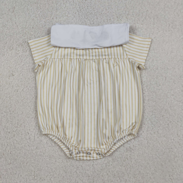 SR3802 RTS baby boy clothes cross embroidery  toddler boy easter summer bubble