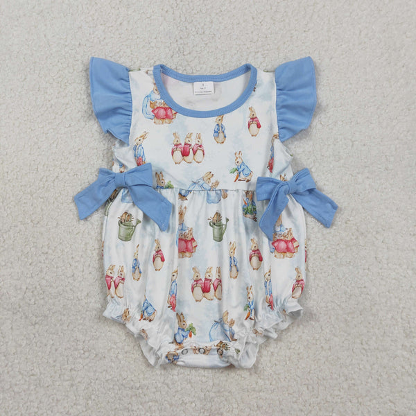 RTS match kids clothing bunny print clothing baby girl easter summer clothing-2026.2.12