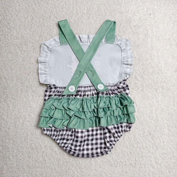 SR3866 RTS baby girl clothes farm animal toddler girl summer bubble