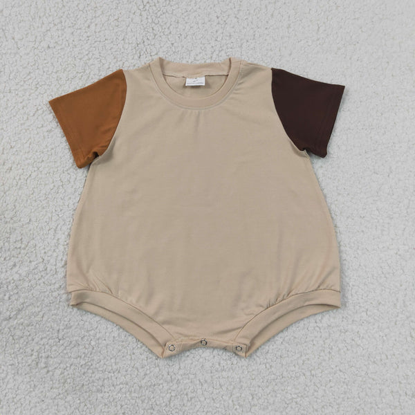 RTS SR4157 baby clothes brown cotton toddler girl summer bubble