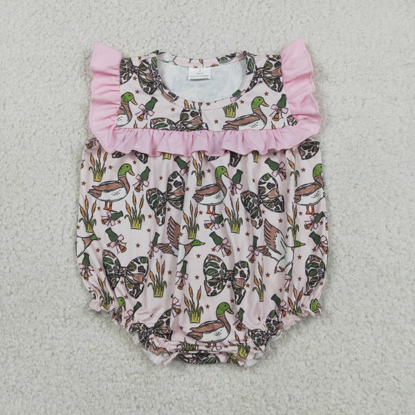 SR4160 RTS baby clothes mallard toddler girl summer bubble summer romper