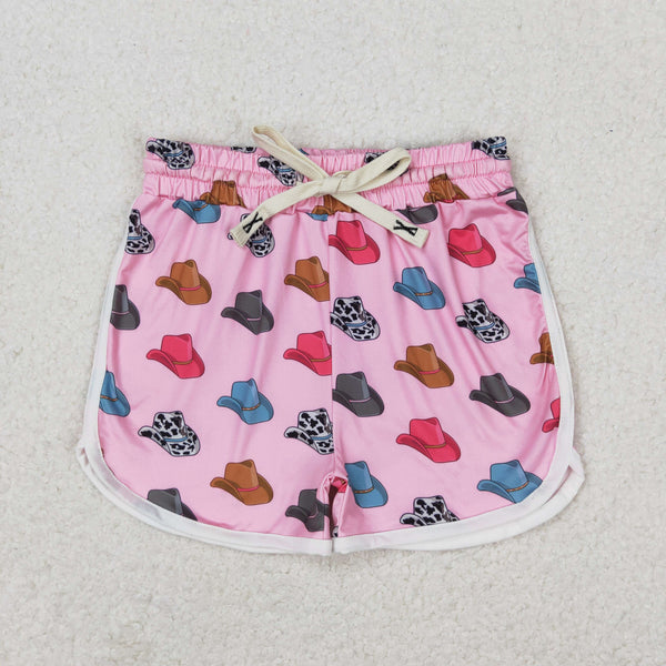 SS0243 RTS toddler clothes cowboy print baby girl summer shorts western clothes