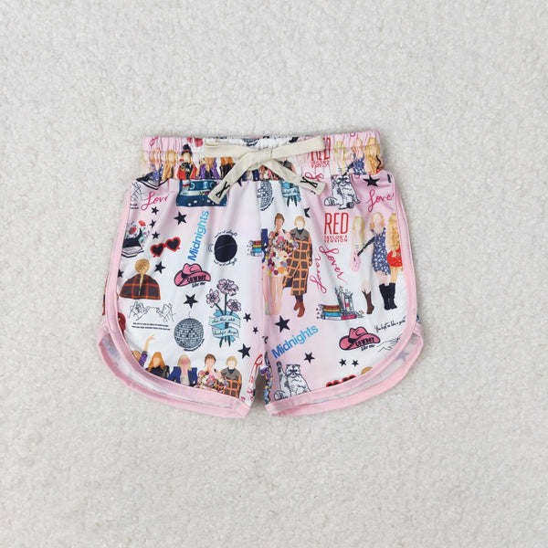SS0255 RTS toddler clothes 1989 singer baby girl summer shorts 12-18M to 14-16T