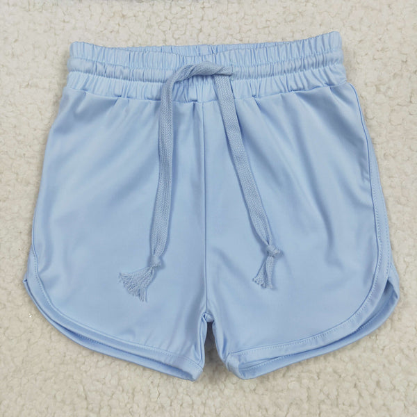 RTS toddler clothes matching clothing solid color shorts  kids summer yoga clothing