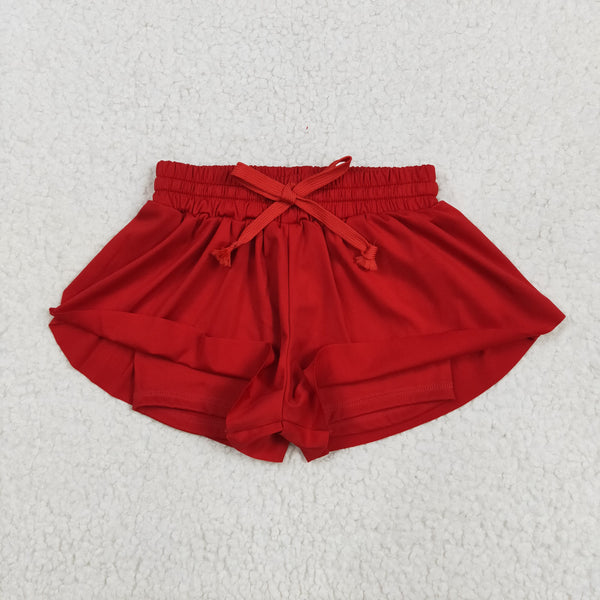 GSSO2499 RTS girl clothes red girl summer yoga clothes atheletic clothes