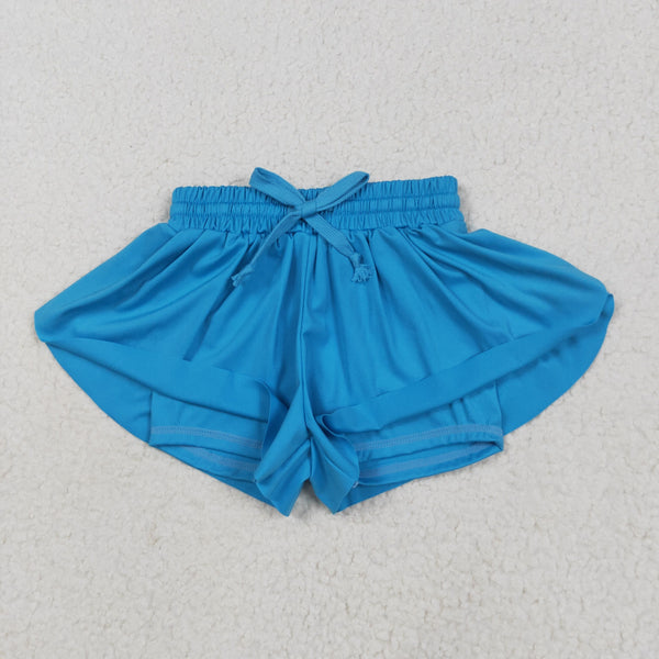 RTS toddler clothes matching clothing solid color shorts  kids summer yoga clothing 1