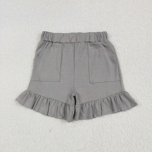 RTS toddler clothes matching clothing solid color shorts baby girl summer clothes-2025.7.2