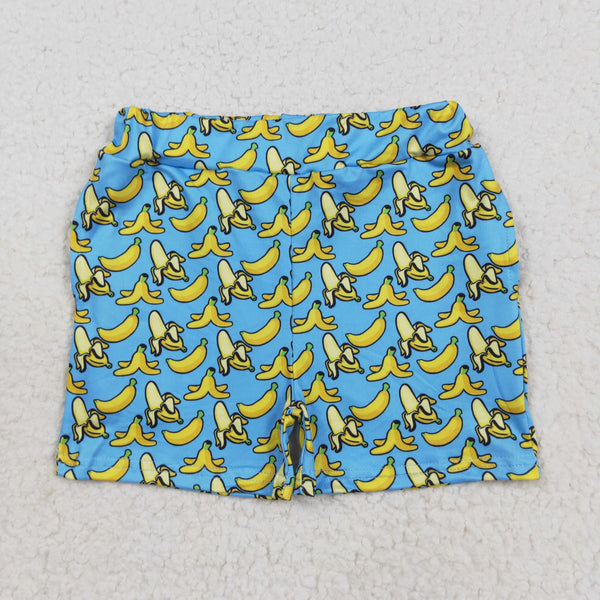 SS0634 RTS boy clothes banana print boy summer shorts