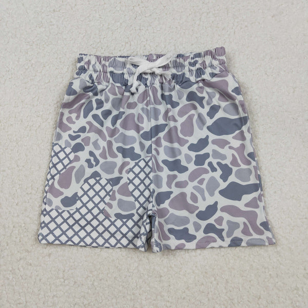 SS0647 RTS boy summer bottom grey camo deer boy summer shorts