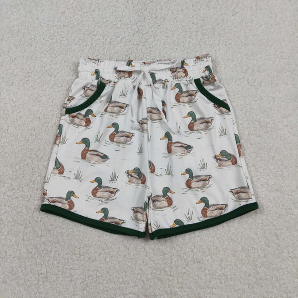 SS0677 RTS baby boy clothes green mallard  pockets boy summer shorts