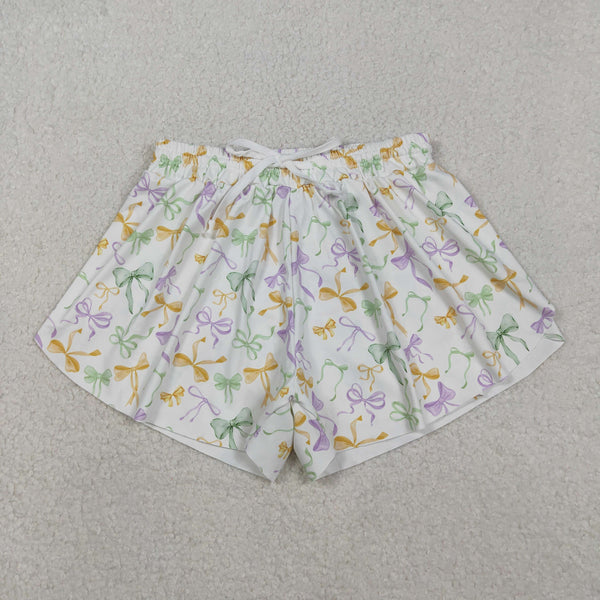 SS0679 RTS adult clothes bows adult women summer yoga shorts