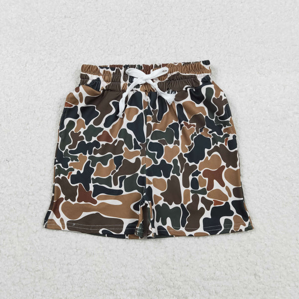 SS0732 RTS toddler clothes brown camo kids boy summer shorts bottom