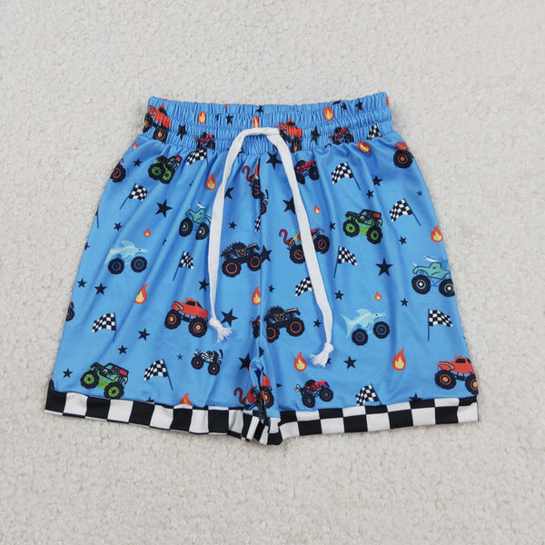SS0736 RTS baby boy clothes blue cars boy  summer shorts summer bottom