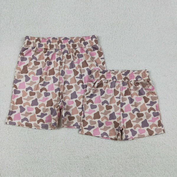 SS0757 RTS Kids Girl clothes camo girl summer shorts