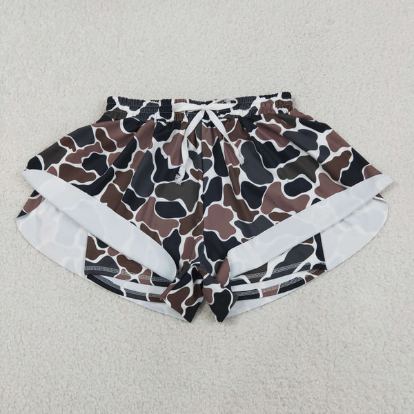 SS0768 RTS  adult clothes camo adult women summer yoga shorts sports clothes